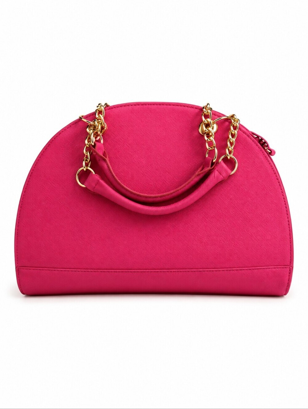 Justfab Candy Hot Pink Dome Satchel FLAWED